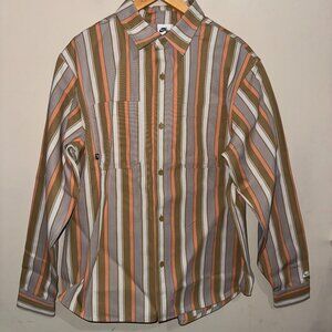 Nike SB Skateboard Heavyweight Woven Striped Shirt Mens L-Tall HJ2906-297 NEW